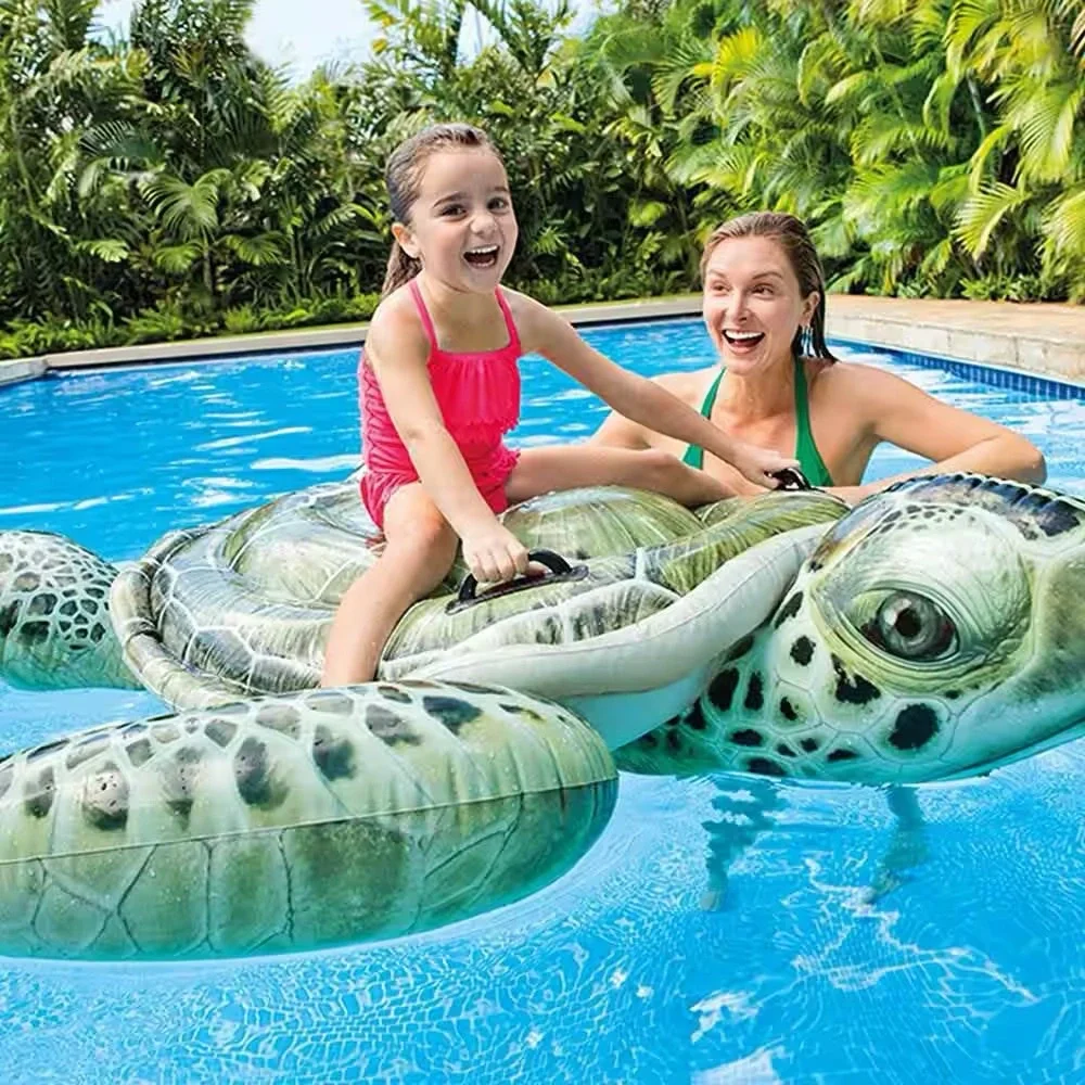 Intex Realistic Sea Turtle Ride-On Pool Inflatable - Picture 1 of 2